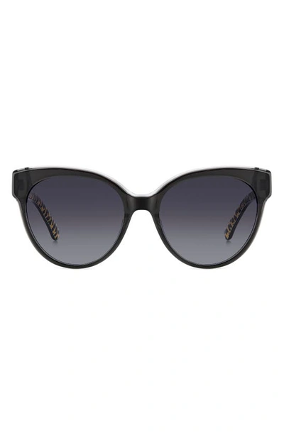 Kate Spade Aubriela 55mm Gradient Round Sunglasses In Dark Grey