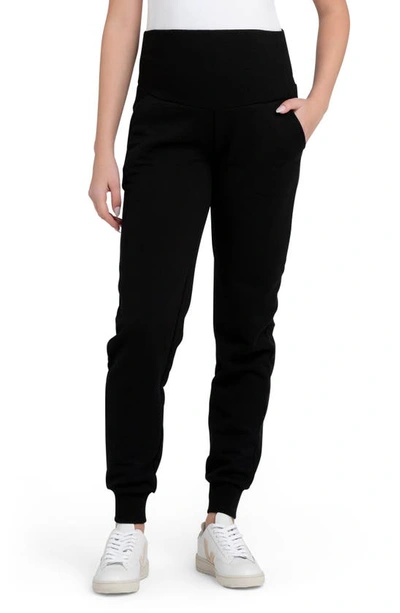 Ripe Maternity Taylor Over The Bump Maternity Joggers In Black