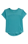Zella Girl Kids' Never Give Up T-shirt In Teal