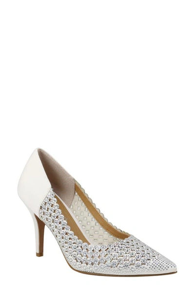 J. Reneé Sesily Pointed Toe Pump In White
