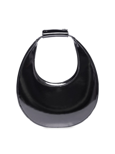 Staud Mini Moon Handbag In Black