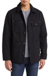 Schott Cotton Canvas Jacket In Black