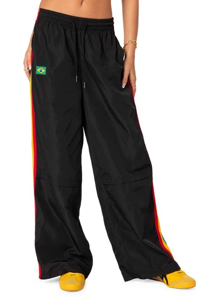 Edikted Brasil Track Pants In Black