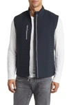 Johnnie-o Crosswind Quilted Performance Vest In Black