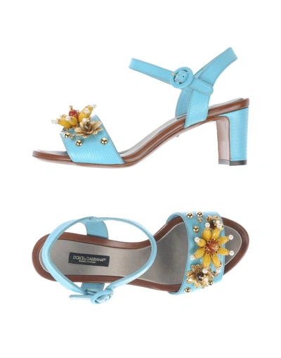 Dolce & Gabbana Sandals In Blue