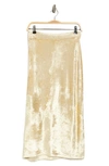 Vince Panne Sweater Skirt In Gold