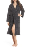 Barefoot Dreams Gender Inclusive Cozychic™ Robe In Black/graphite