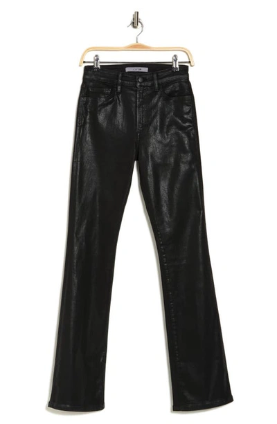 Joe's Coated High Waist Bootcut Jeans In Black