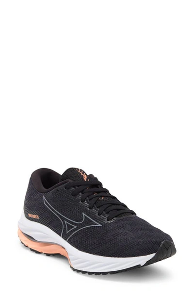 Mizuno Wave Rider 26 Sneaker In Grey-quiksilver
