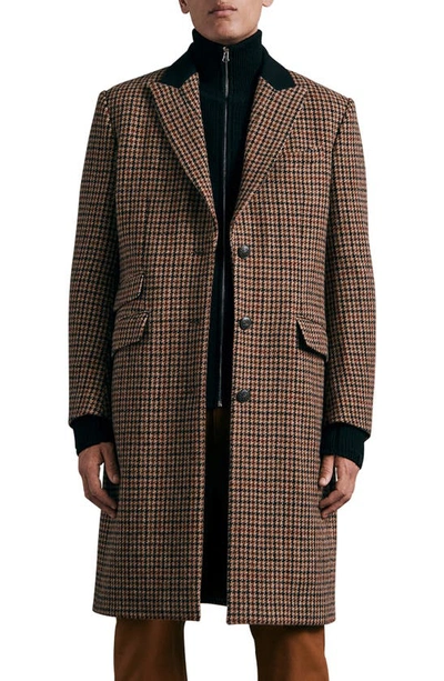 Rag Bone Cambridge Houndstooth Wool Coat In Brwnhounds ModeSens