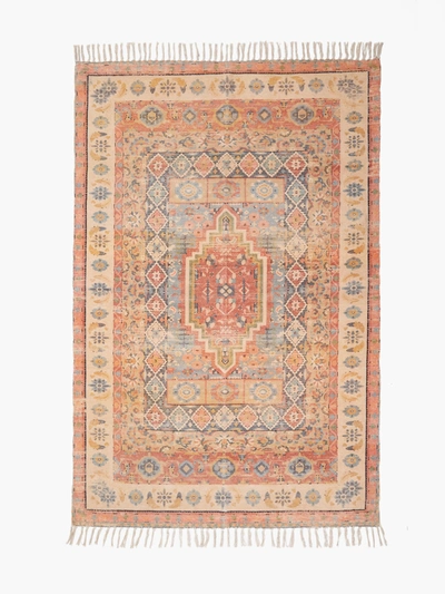 French Connection Shanaya Golden Chenille Rug Multi In Pattern