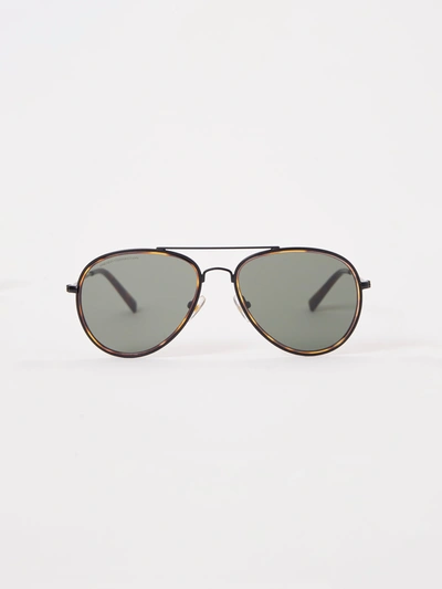 French Connection Metal D-frame Rim Detailed Sunglasses Tort In Grey