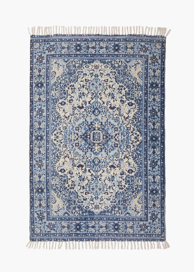 French Connection Kasbah Blue Rug Blue