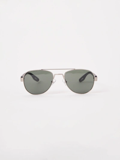 French Connection Metal D-frame Sunglasses Silver In Grey