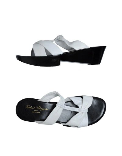 Robert Clergerie Wedges In White