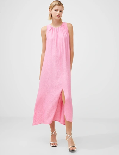 French Connection Rosewood Relaxed Midaxi Dress Rosebloom In Pink