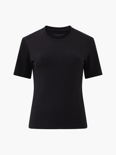French Connection Rallie Cotton Crew Neck T-shirt Black