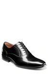 Florsheim Sorrento Cap Toe Oxford In Black Smooth