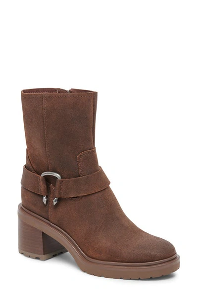 Dolce Vita Camros Bootie In Cocoa Suede