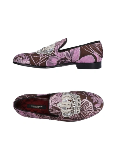 Dolce & Gabbana Loafers In Light Purple