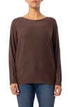 Cyrus Dolman Sleeve Pullover Sweater In Slate Brown