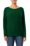 Cyrus Dolman Sleeve Pullover Sweater In Verdant Green