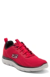 Skechers Summits Torre Running Shoe In Red/ Black