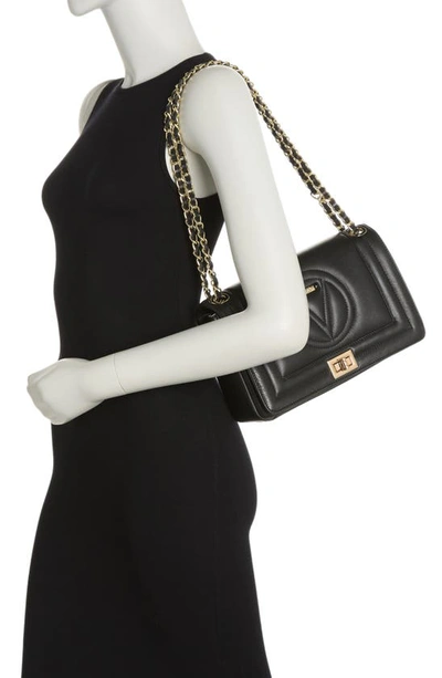 Valentino By Mario Valentino Alice Signature Shoulder Bag In Black