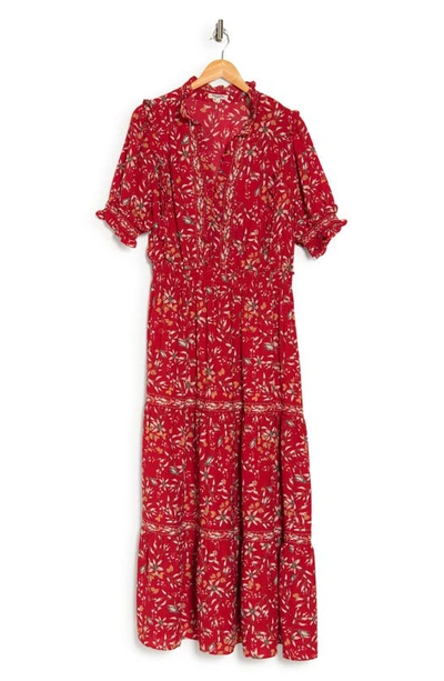 knee length dresses for ladies Maxi Dress Red Long Dress Seren Maxi Dress Size 14 main image 1