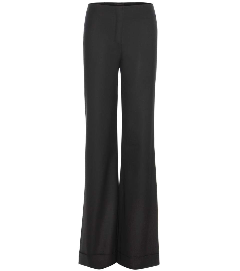 The Row Winona Wool Trousers In Llack | ModeSens
