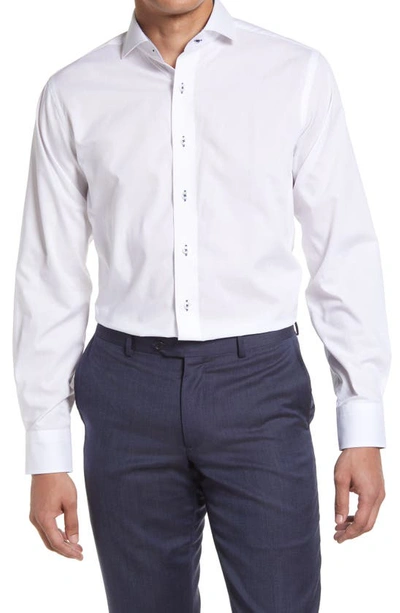 Lorenzo Uomo Trim Fit Dress Shirt In White