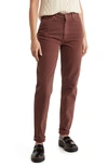 Mother The Twizzy High Waist Jeans In French Roast