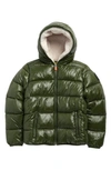 Save The Duck Kids' Gavin Puffer Jacket In Pine Green