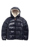 Save The Duck Kids' Gavin Puffer Jacket In Blue Black