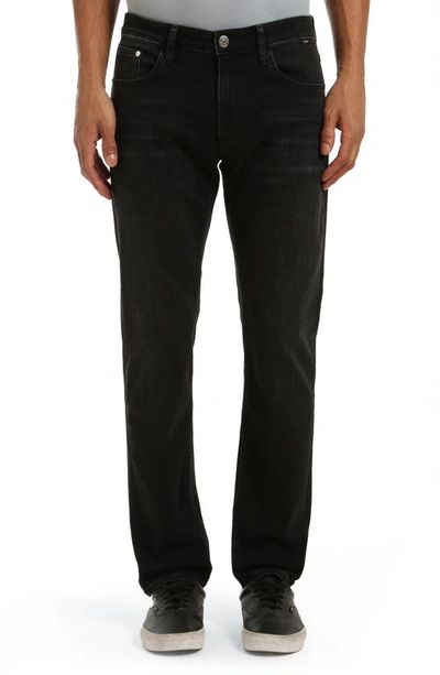 Mavi Jeans Marcus Slim Straight Leg Jeans In Black Shadow Feather Blue