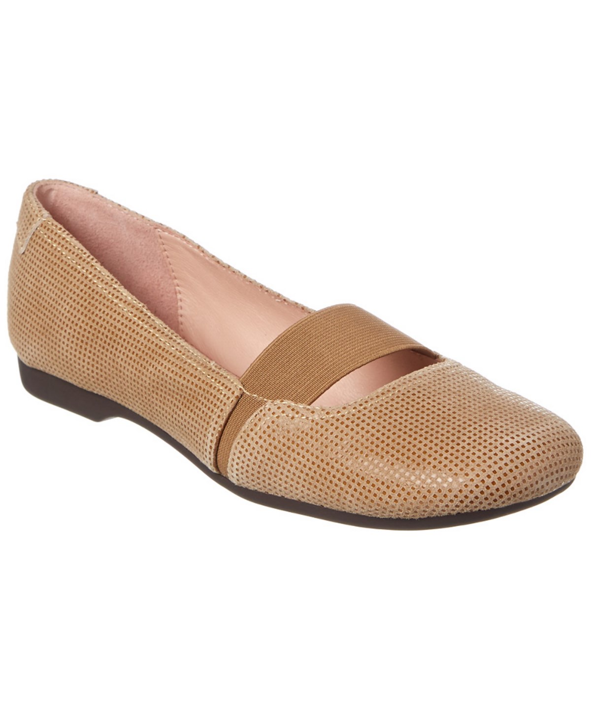 Taryn Rose Bary Leather Flat' In Brown | ModeSens