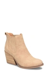 Korks Hadley Block Heel Bootie In Natural Nubuck