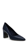 Anne Klein Banks Pointed Toe Pump In Navy Sy