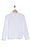 Nanette Lepore Crystal Button-up Shirt In Brilliant White