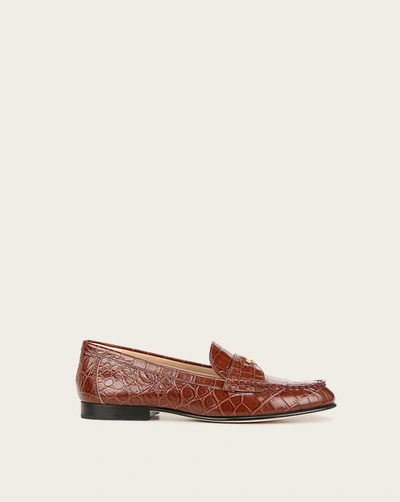 Veronica Beard Penny Leather Loafer In Brown