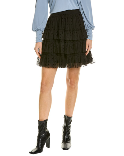 Boden Ruffle Tulle Mini Skirt In Black