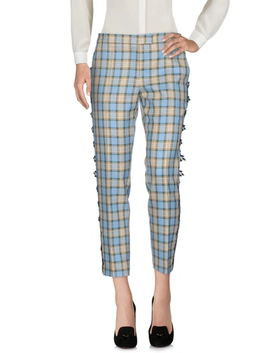 Marco De Vincenzo Casual Trousers In Sky Blue