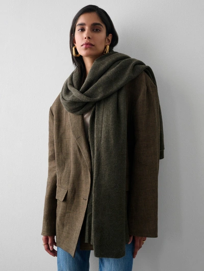 White + Warren Cashmere Travel Wrap In Thyme Heather