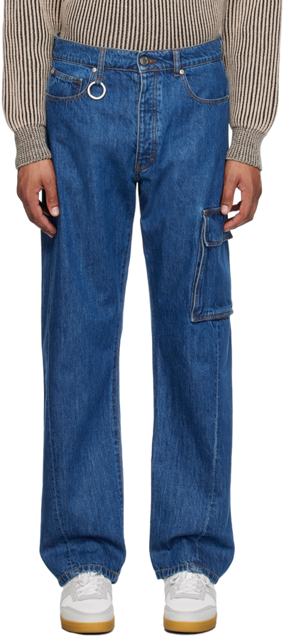 Etudes Studio Surface Mid-rise Straight-leg Jeans In Blue