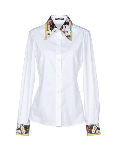 Dolce & Gabbana Solid Colour Shirts & Blouses In White