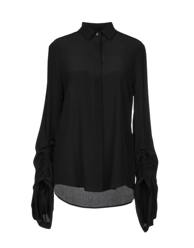 Saint Laurent Silk Shirts & Blouses In Black