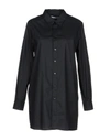 Na-kd Solid Color Shirts & Blouses In Black