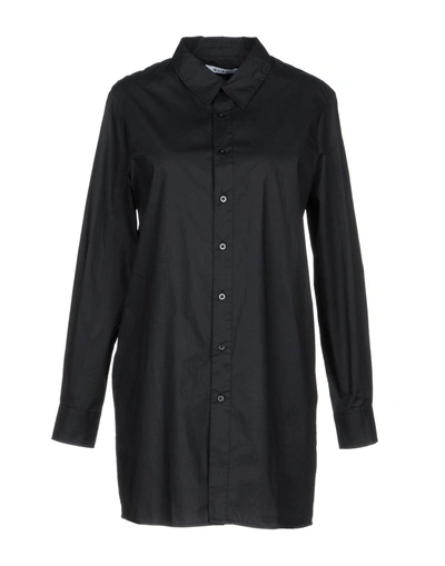 Na-kd Solid Color Shirts & Blouses In Black