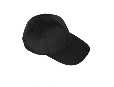Prada Classic Nylon Hat Black In Black