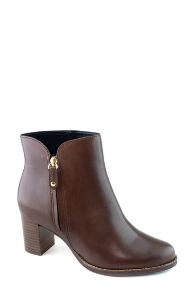 Marc Joseph New York Grand Central Bootie In Mocha Burnished Napa